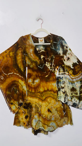 2xl/3xl High Vibration wrap MINI dress (could fit 4xl) 37"