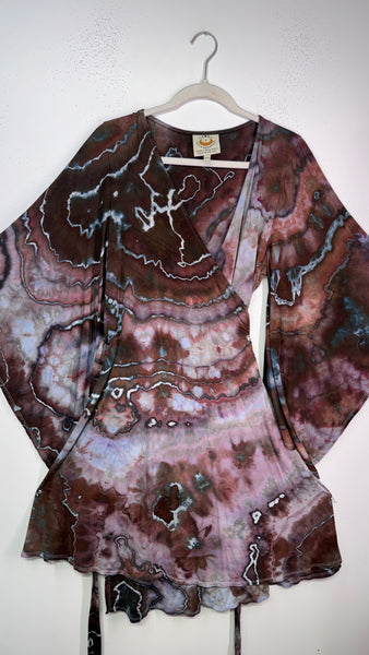 2xl/3xl High Vibration wrap MINI dress (could fit 4xl) 37"