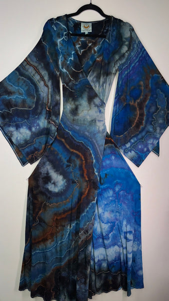 Small/Medium ( could fit large) High Vibration Wrap Maxi Dress (56" long)