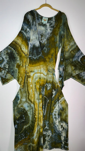 Large/XL ( could fit 2xl) High Vibration Wrap Maxi Dress (56")