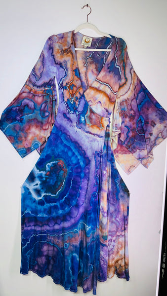 Large/XL ( could fit 2xl) High Vibration Wrap Maxi Dress (56")