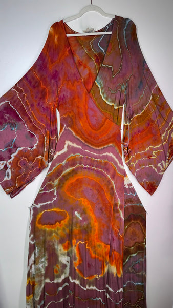 2xl/3xl High Vibration wrap dress (could fit 4xl) (60")