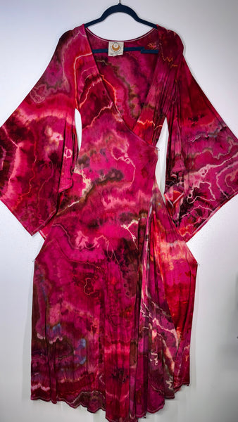 Large/XL ( could fit 2xl) High Vibration Wrap Maxi Dress (56")