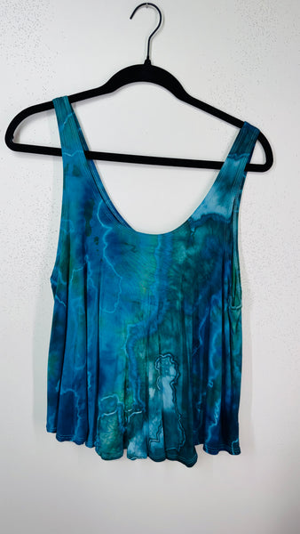 Large in the flow tank top (could fit xl too)