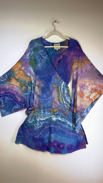 2xl/3xl High Vibration wrap MINI dress (could fit 4xl) 37"