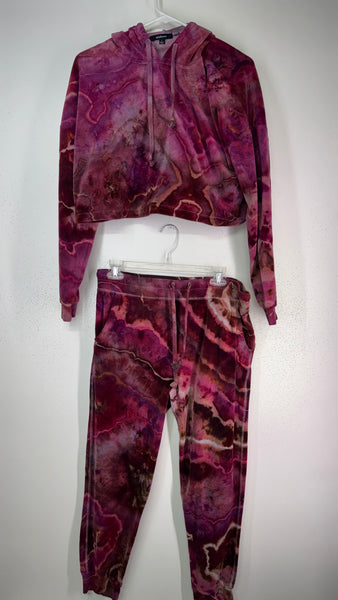 Large Velour Joggers + HOODIE SET