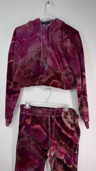 Large Velour Joggers + HOODIE SET