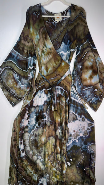 Large/XL ( could fit 2xl) High Vibration Wrap Maxi Dress (56")