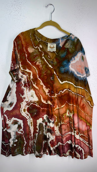 2XL Oversized Button Down Dress