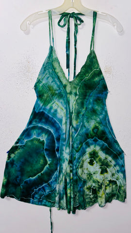 One Size fits up to 1XL Halter Mini dress