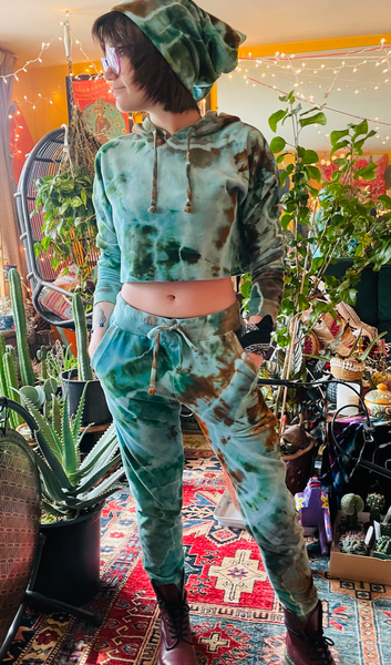 Small Velour Joggers & Hoodie Set