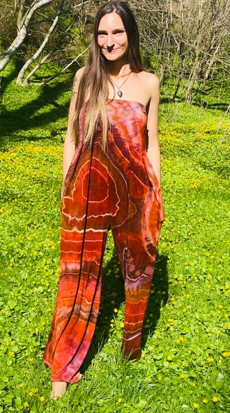 Medium tube pocket jumpsuit (good for large or maternity as well, wont stretch out)