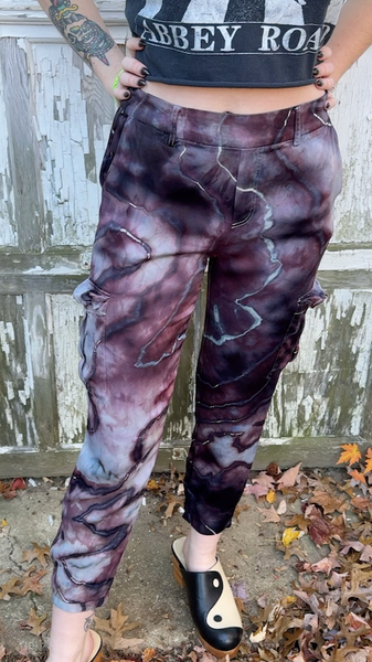 Large Silk Cargo Pants great for shorter girls !