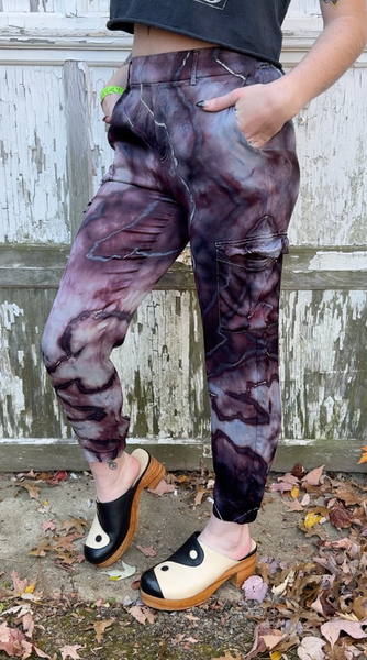 Large Silk Cargo Pants great for shorter girls !