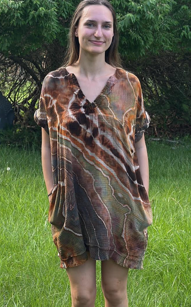 XL Gauze pocket dress