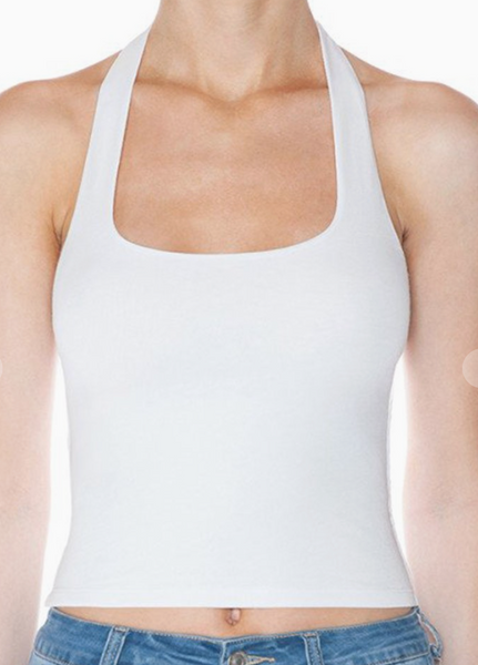 Large halter crop top